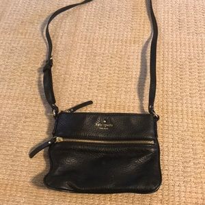 Kate spade black leather bag